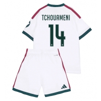 Camisa de Futebol Real Madrid Aurelien Tchouameni #14 Equipamento Principal Infantil 2026-27 Manga Curta (+ Calças curtas)